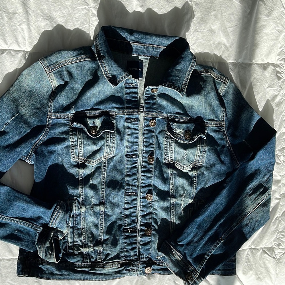 Distressed Denim Jacket